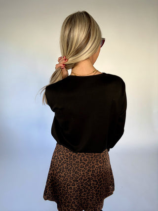 That's A Wrap Top - Black