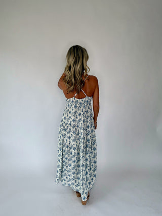 In The Moment Maxi Dress - Porcelain Blue