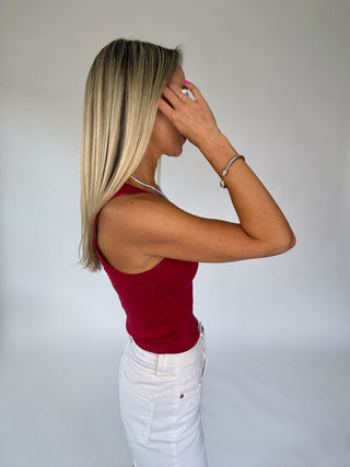It's So Easy Tank - Dark Red