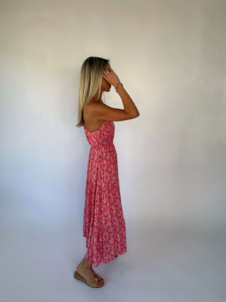 Petals On The Promenade Floral Midi Dress