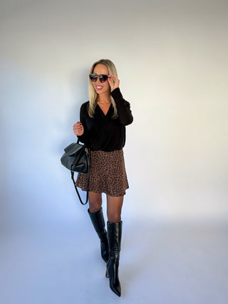 That's A Wrap Top - Black