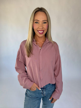 Simple Sophistication Top - Mauve