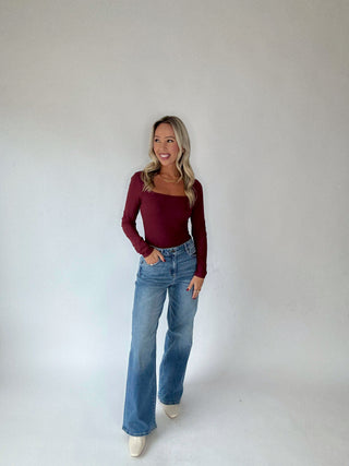 Best Decision Bodysuit - Maroon