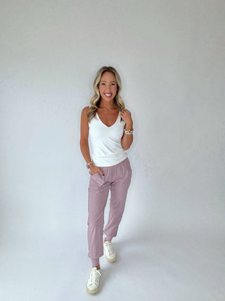 Work It Joggers - Lilac