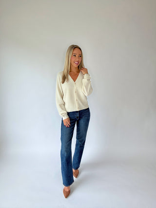 Open To It Cardigan - Ivory