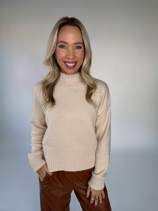 Thankful Days Mock Neck Sweater