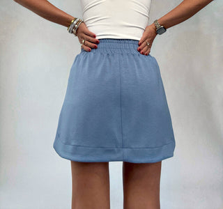 Cool & Collected Skort - Misty Blue