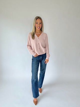 Open To It Cardigan - Soft Pink