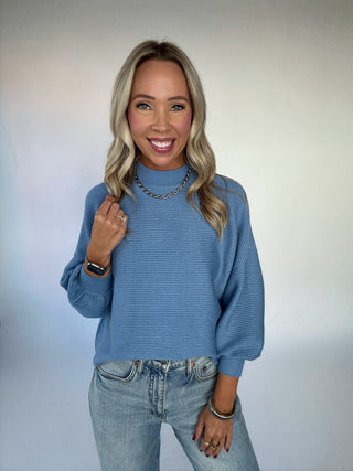 Blue Haven Ribbed Sweater