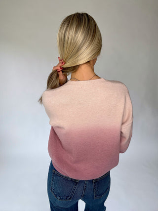 Blushing Beauty Ombre Sweater - Mauve