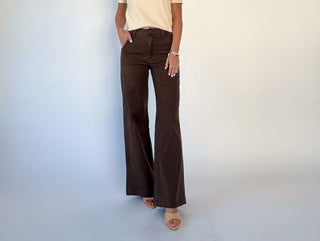 Couldn't Be Better Twill Pants - Brown