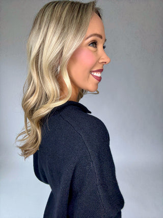 Simple And Sweet Cardigan - Midnight Navy