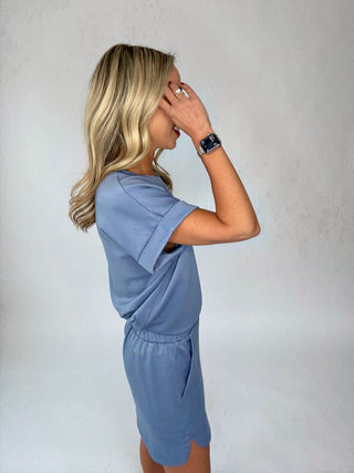 Cool & Collected Skort - Misty Blue