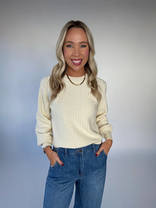 Britney Textured Knit Top