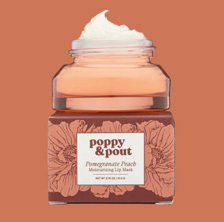 Poppy & Pout Lip Mask - Pomegranate Peach