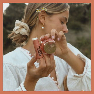 Poppy & Pout Lip Care Duo - Pomegranate Peach