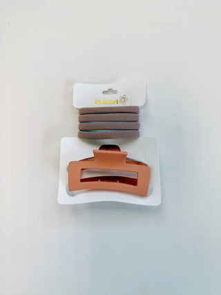 It Girl Claw Clip Set - Coral