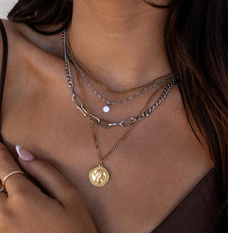 Three Little Birds Necklace - Silver & Gold