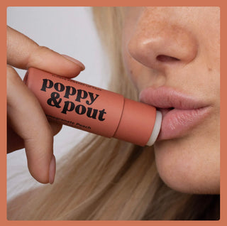 Poppy & Pout Lip Care Duo - Pomegranate Peach