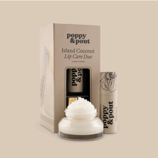 Poppy & Pout Lip Care Duo - Island Coconut