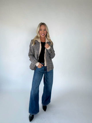 Granite Blues Mid Rise Wide Leg Jeans Full Length Image