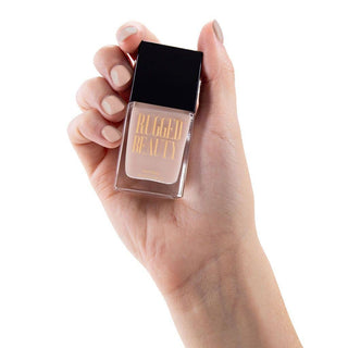 Heartfelt Pink Nail Polish Hand Image