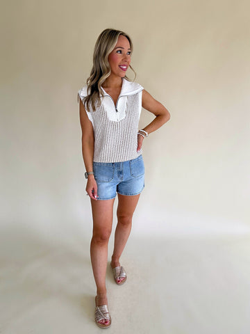 Knitted Day Dream Sleeveless Top