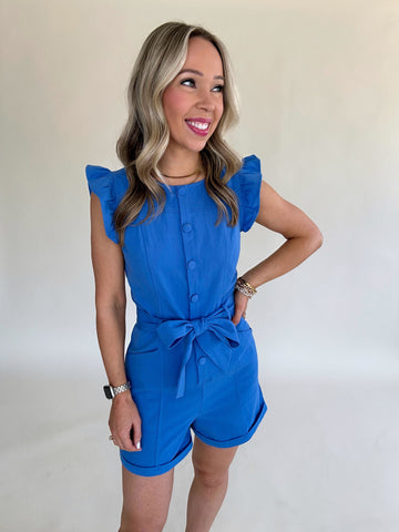 Worth Your While Ruffled Romper