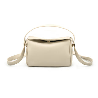 Wherever You Go Faux Leather Handbag - Ivory