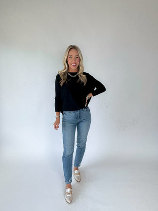 Midnight Orchard Sweater Full Length Image