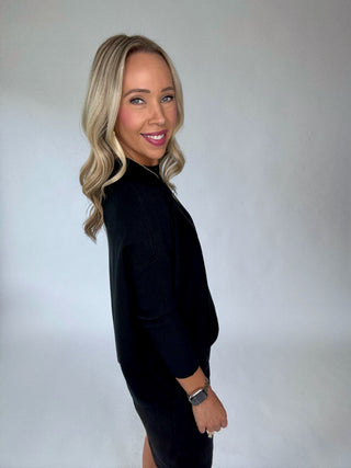 Midnight Orchard Sweater Side Smiling Image