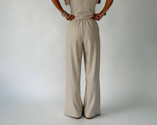 Natural Grace Knit Pants Back Full Length Image