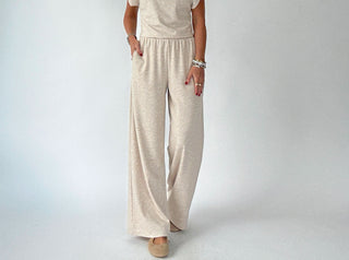 Natural Grace Knit Pants Front Full Length Image