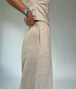 Natural Grace Knit Pants Side Close Up Image