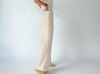 Natural Grace Knit Pants Side Full Length Image
