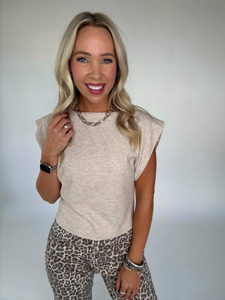 Natural Grace Knit Top Front Mid Length Smiling Image