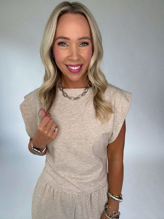 Natural Grace Knit Top Front Smiling Image