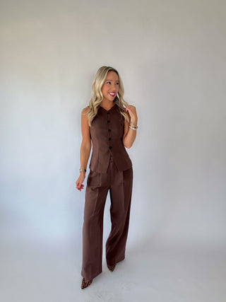 Power Moves Pants Brown Casual Full Length Image