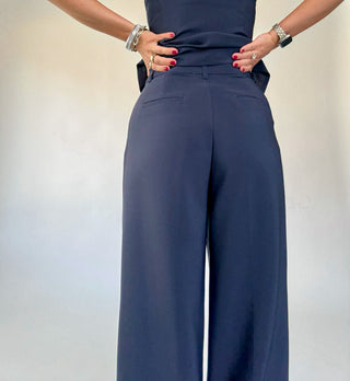 Power Moves Pants Navy Back Close Up Image