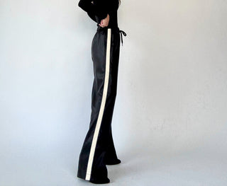 SANCTUARY Coated Twill Track Pant Side Image