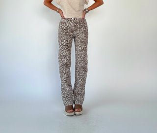 Street Chic High Rise Dad Jean in Leopard