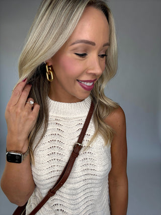 The Ellison Knit Tank Close Up Image