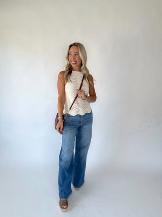 The Ellison Knit Tank Full Length Image