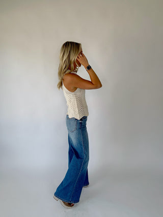 The Ellison Knit Tank Side Full Length Image