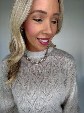 The Ember Ombre Sweater Close Up Image