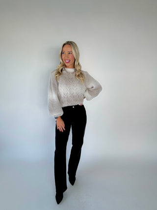 The Ember Ombre Sweater Full Length Image