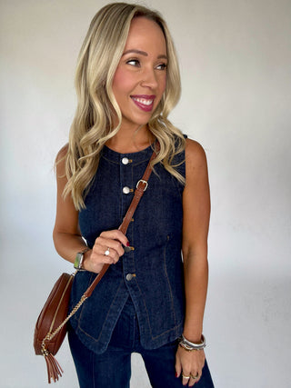 The Sterling Denim Top Image
