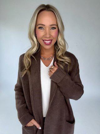 The Stockport Jacket in Dark Brown Front Close Up Image