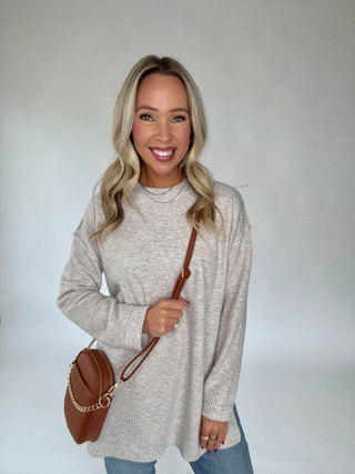 The Weekender Sweater in Oatmeal