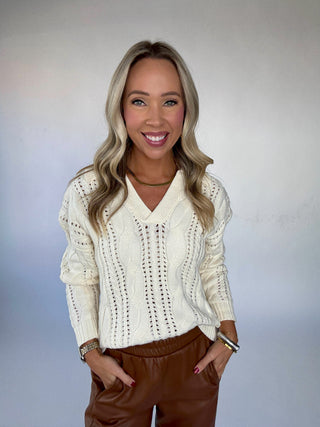 The Windsor Cable Knit Polo